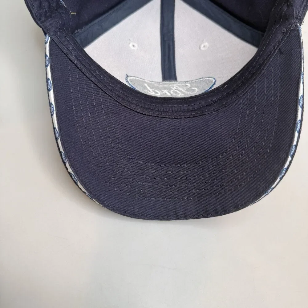 FORD Dealership Baseball Cap Hat Blue 100% Cotton Adjustable Strapback EUC